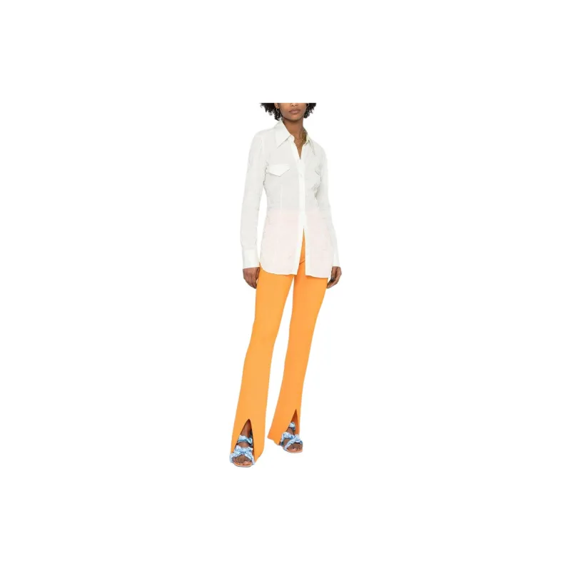 NANUSHKA Slit Cuff Ribbed Trousers-2