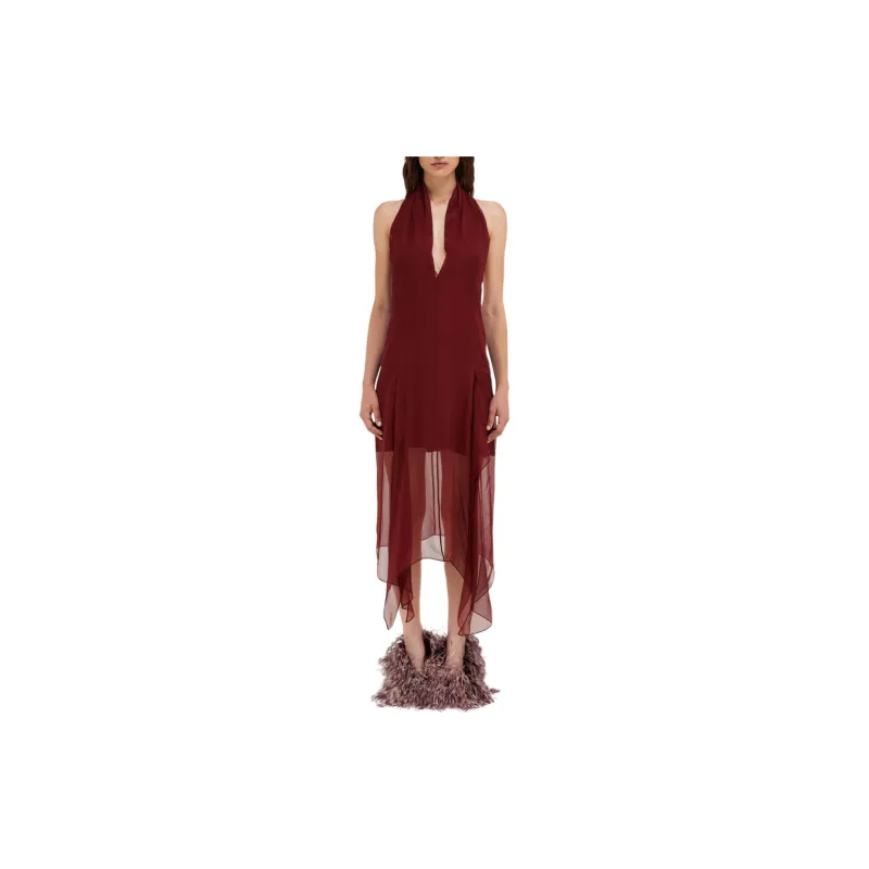 Ferragamo Halterneck Low Back Dress-1