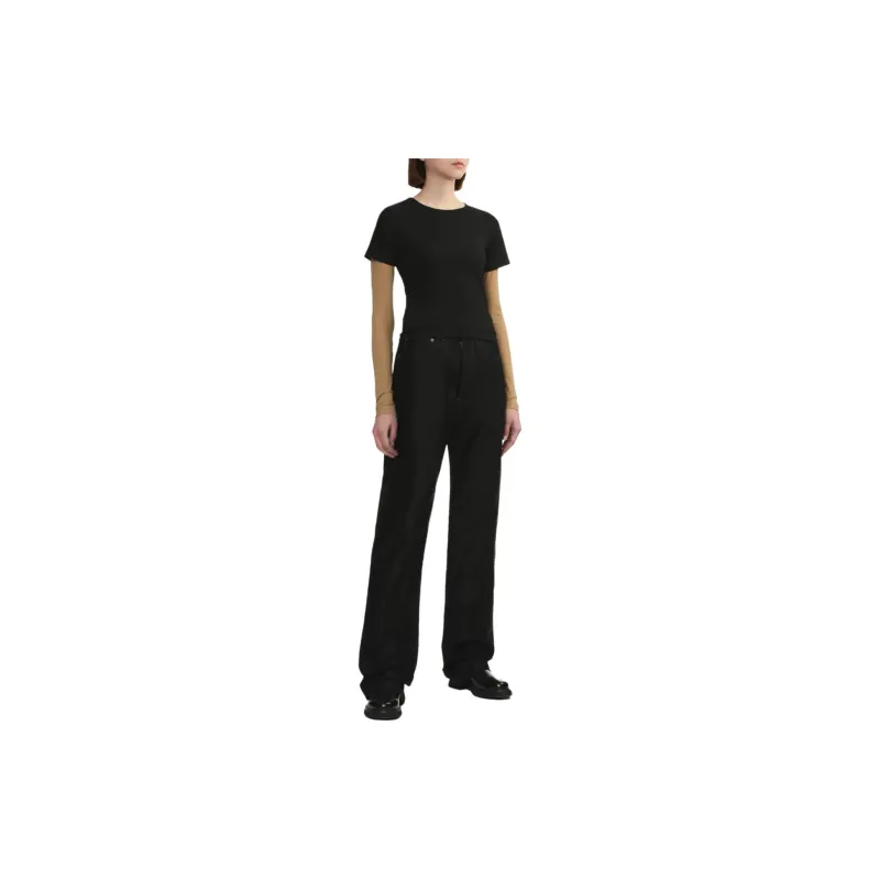 MM6 Maison Margiela Contrasting Sleeves T shirt-2