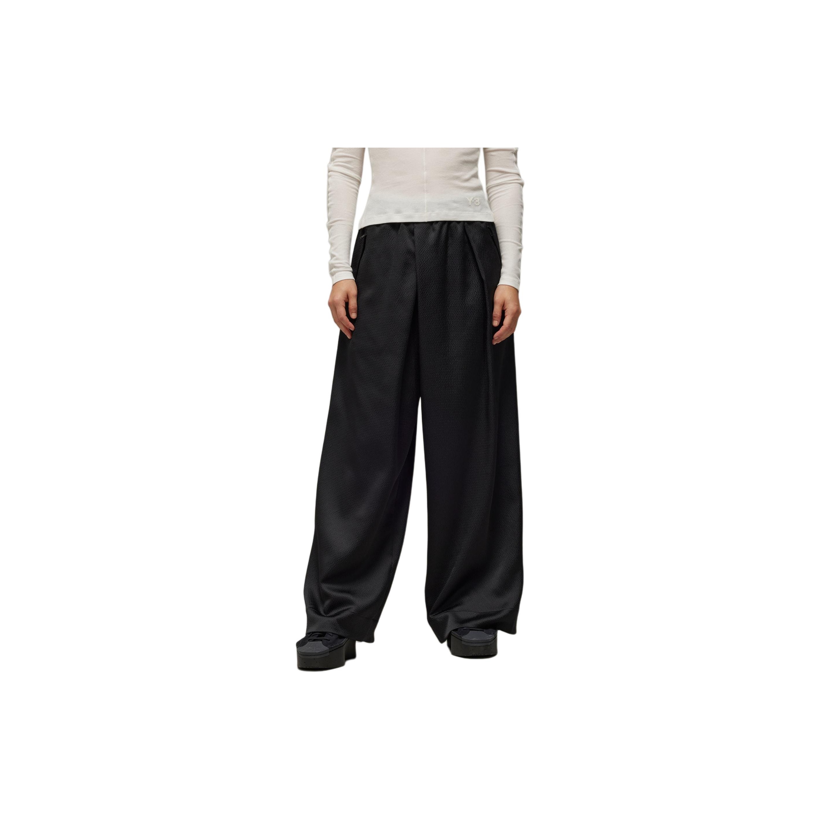 Y-3 Free Shipping With AdiClub Y-3 Wide Leg Tech Seersucker