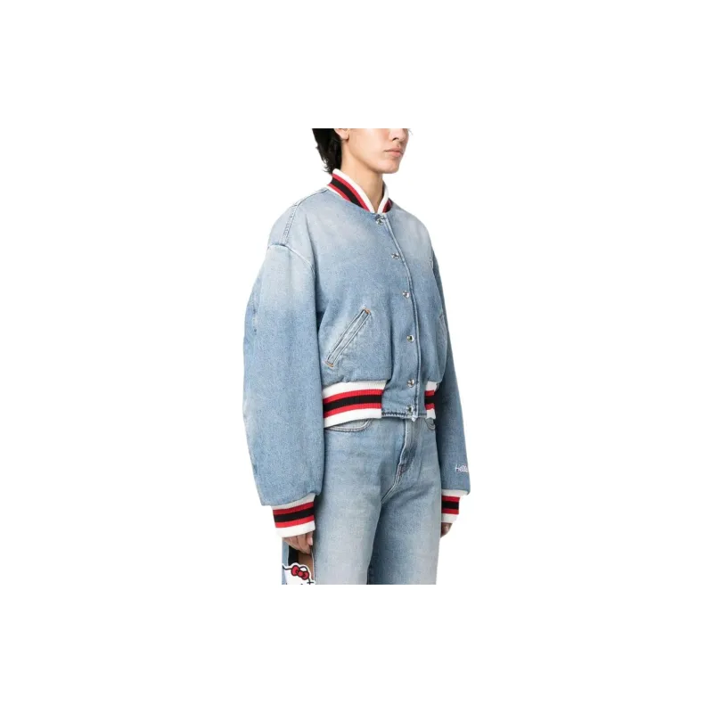 GCDS Hello Kitty Denim Bomber Jacket-3