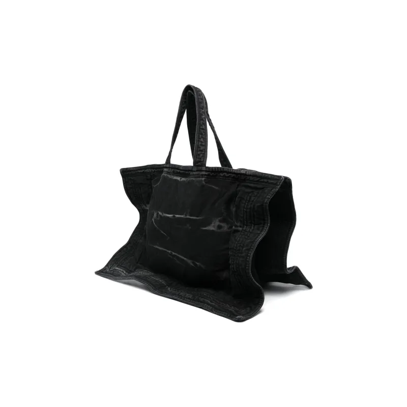 YProject Cotton One Shoulder Handbags Women's Black-1