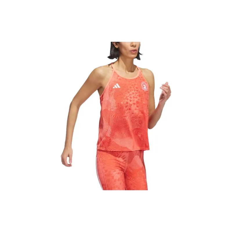 Adidas Boston Marathon Tank Tops Women's Orange-3