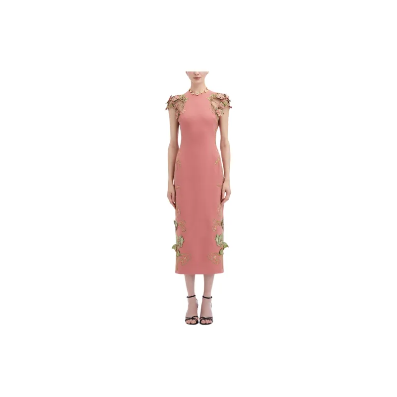 Oscar De La Renta Art Nouveau Pencil Dress-2