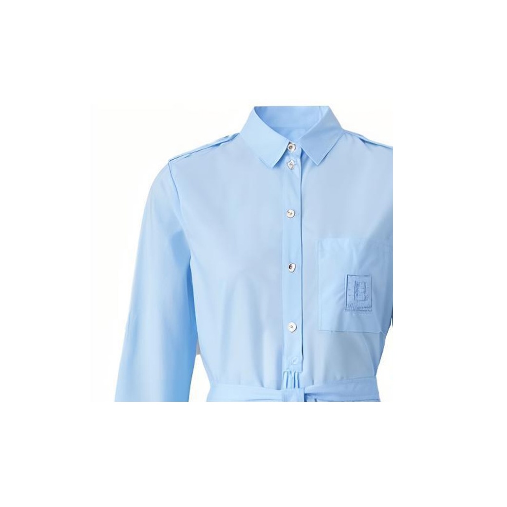 Burberry Long-Sleeved Dresses Women's Light Blue - Cheap Rcj
