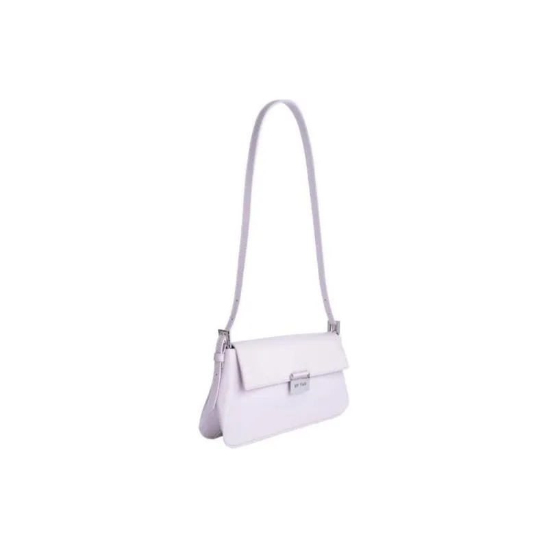 By Far Matilda Cow Leather Baguette Bag, Shoulder Bag, Handbag Large Size Women's Dawn Purple-3