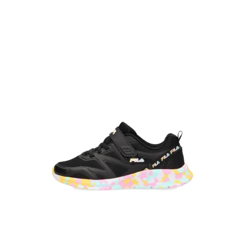 FILA KIDS Galaxia 5 Anti Slip Wear Resistant Low Top Kids' Running Shoes Black Kids'-0