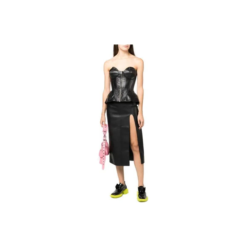 NATASHA ZINKO Zip front Corset Top-1