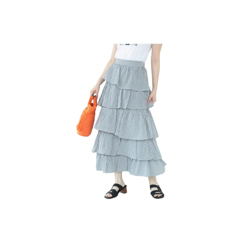 Beams Casual Long Skirt Women's-4