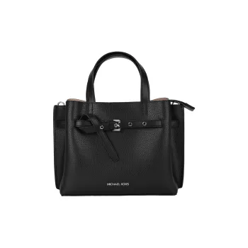 MICHAEL KORS Emilia Leather Shoulder Bag Crossbody Bag Handbag Small Size Women's Black