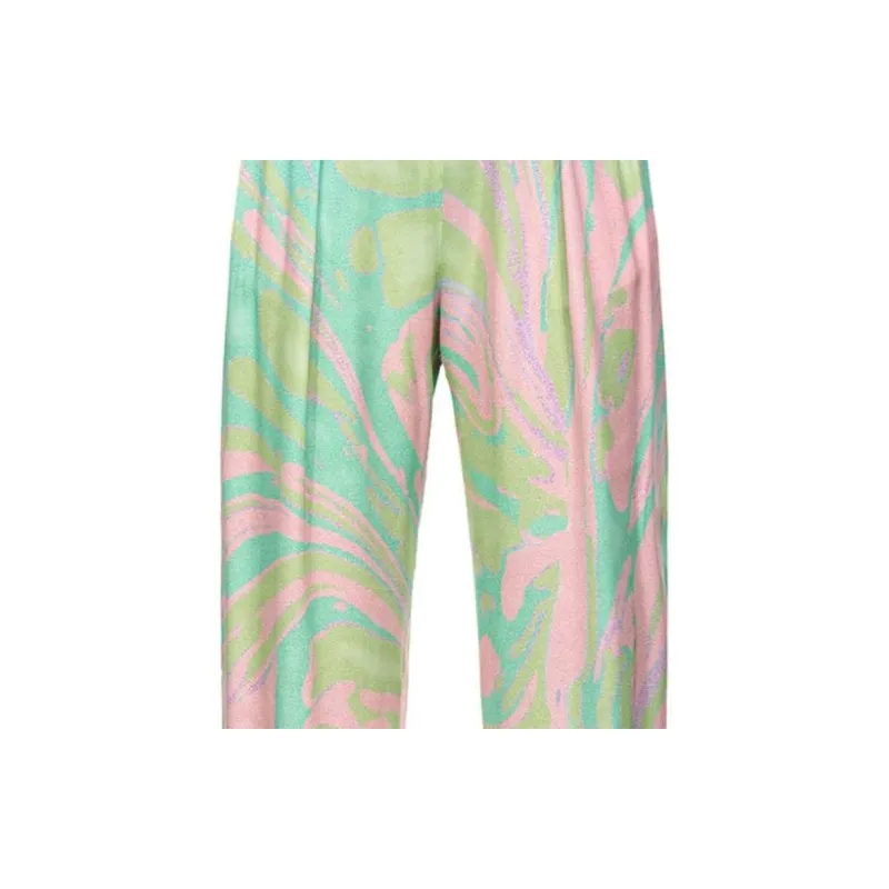 PINKO Graphic Printed Pleated Trousers-3