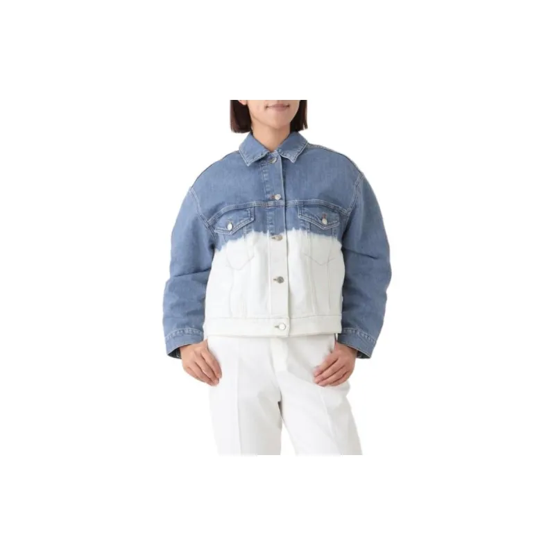 Stella McCartney Jackets Coats Women's Blue White-3