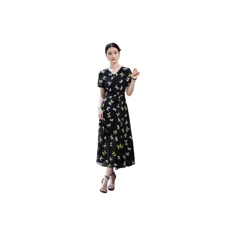 Hang Yi Court SS24 Short Sleeved Dresses Women's Image Color-2