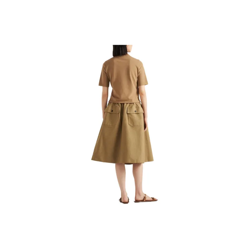 PRADA SS24 Polo Shirt Women's Khaki-2