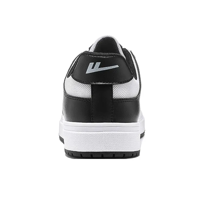 Warrior Air Force 1 Breathable Slip Resistant Low Top Skateboard Shoes Unisex Black White-2
