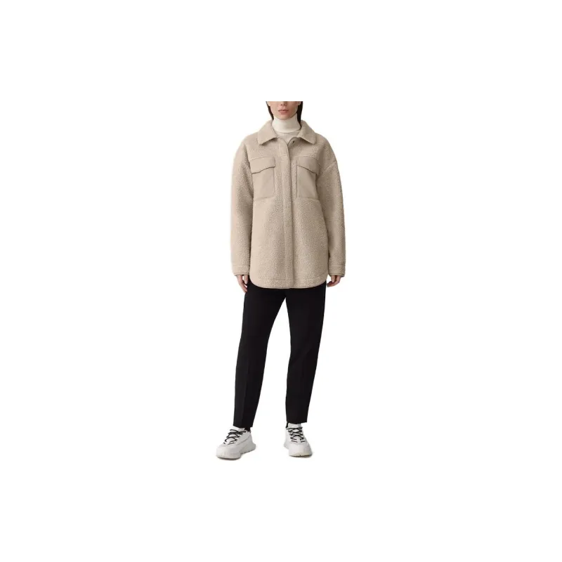 Canada Goose Simcoe Shirt Jacket Kind High Pile Fleece Jackets Coats Women's Gray-2