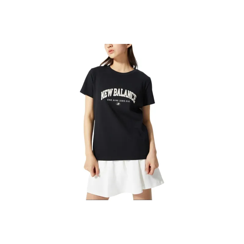 New Balance Set in Sleeve T Shirt Women's Black-2
