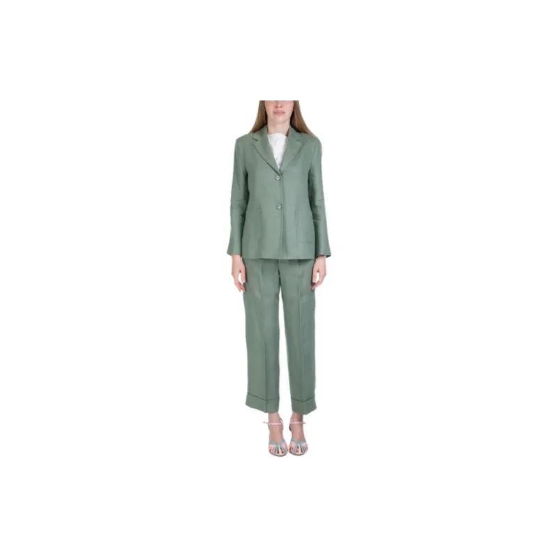 'S MAX MARA Socrates Single-breasted Linen Blazer-1