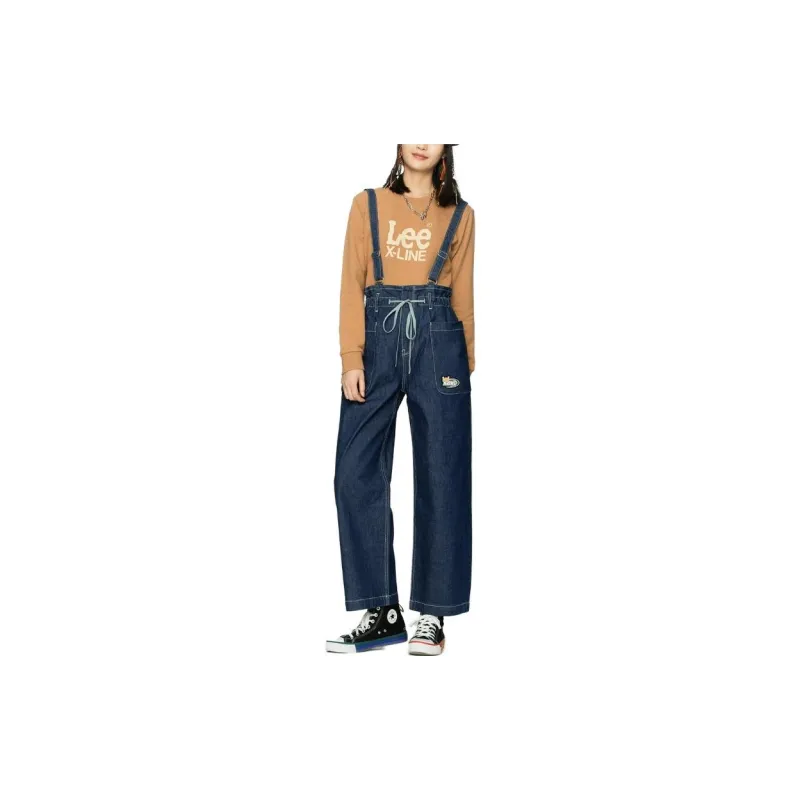 Lee Xline Overalls Women's Medium Blue-2