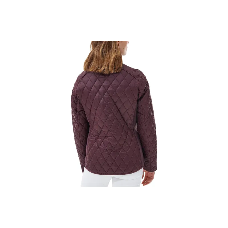 BARBOUR SS24 Barbour Yarrow Quilted Jacket Jackets Coats Women's Burgundy-1