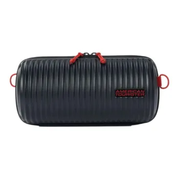 AMERICAN TOURISTER Polycarbonate Cylinder Bag, Shoulder Bag, Crossbody Bag Unisex Black & Red