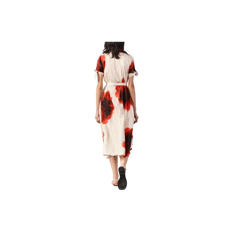 ZARA Short Sleeved Dresses Women's Multicolor-2