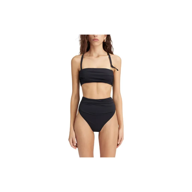 Jacquemus High-Wasited Gathered Bikini Bottoms-1