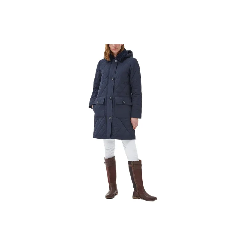 BARBOUR Barbour Fox Quilted Jacket Jackets Coats Women's Dark Blue-2
