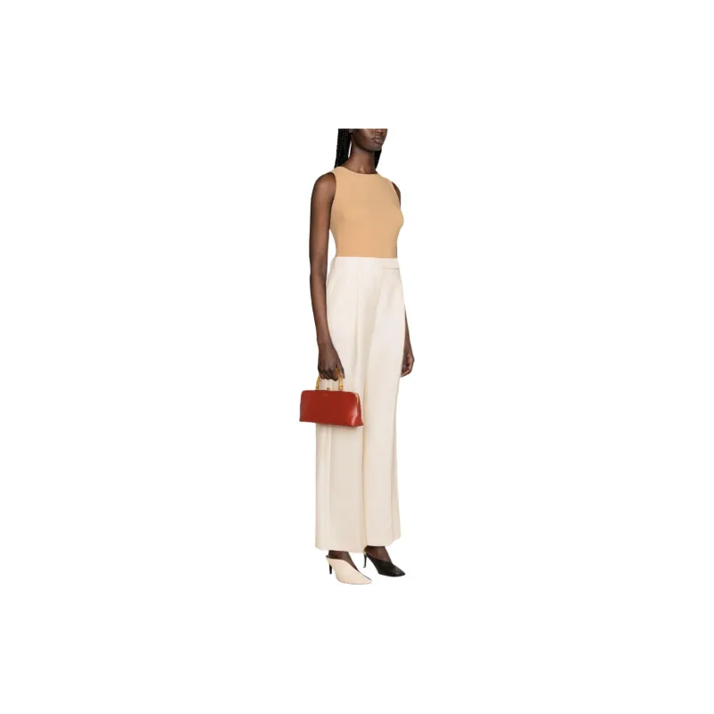 JIL SANDER Round neck Sleeveless Bodysuit-1