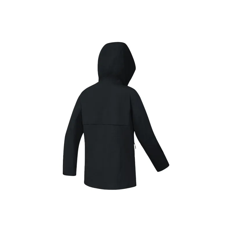 FILA Waterproof And Windproof To Keep Warm Windbreaker Jacket Women's Pitch Black-2