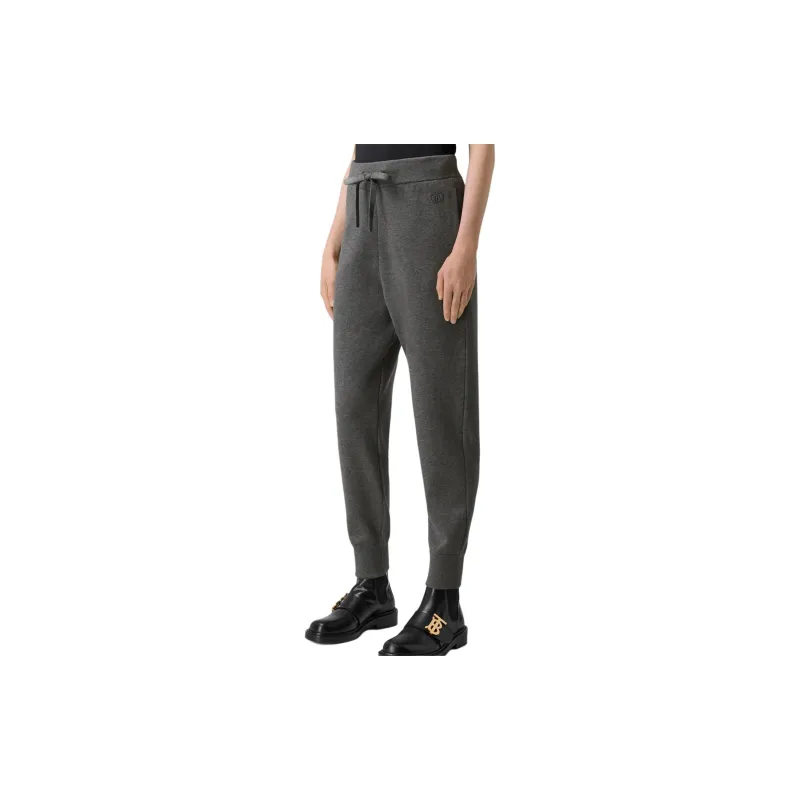 Burberry Embroidered Monogram Sweatpants-3