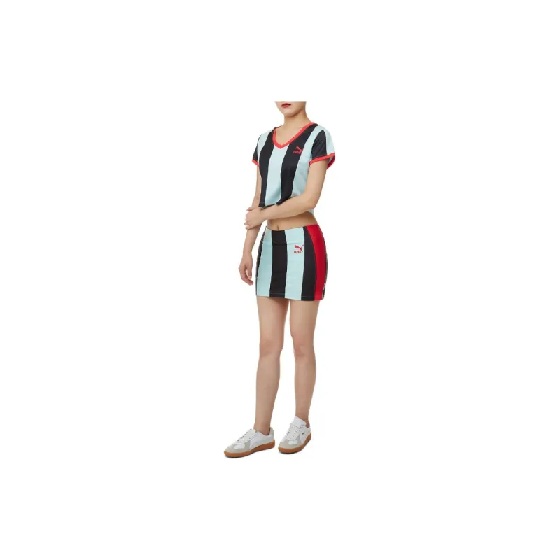 PUMA Puma X DUA LIPA Casual Short Skirts Women's Blue-5