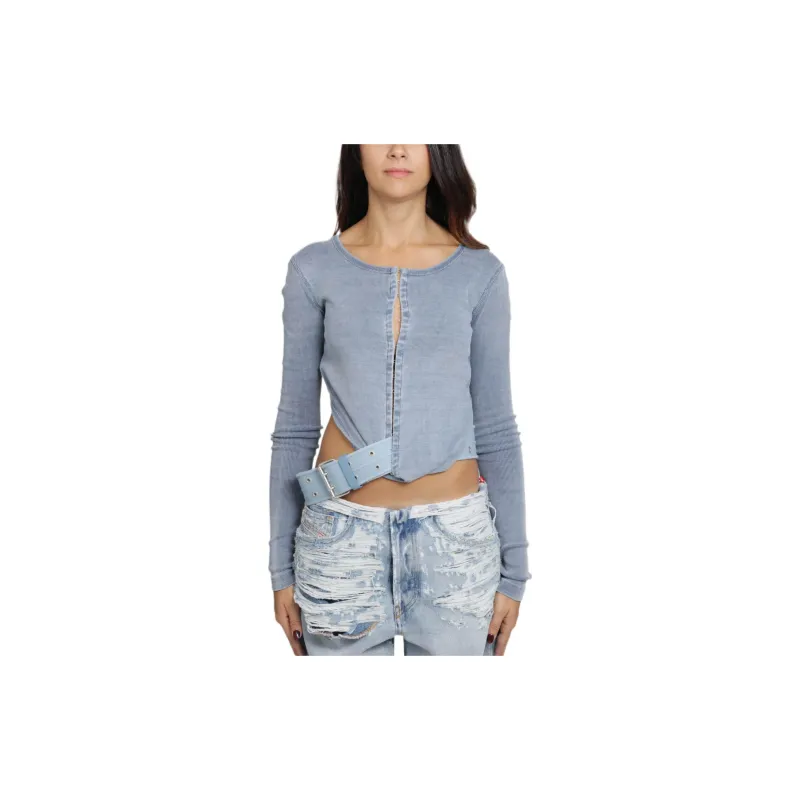DIESEL Belted waist Long sleeved T shirt-2