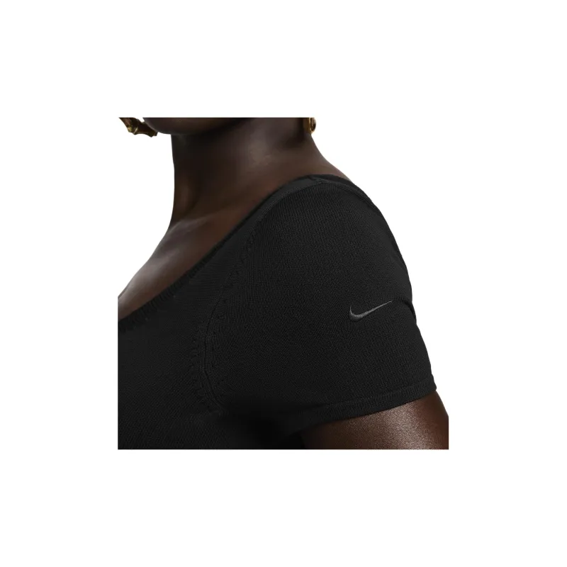 Nike Sportswear Chill Knit Women's Tight Sweater Short Sleeve Bodysuit-3