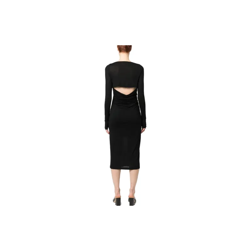 helmut lang Scala Open-back Midi-dress-2