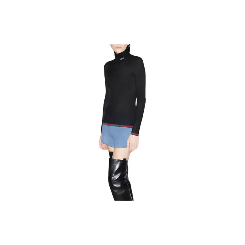 GUCCI Turtleneck Knitted Top-4