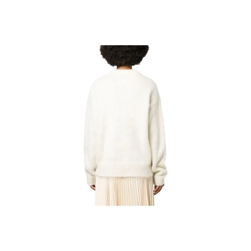 JIL SANDER Logo embroidered Chunky knit Jumper-2