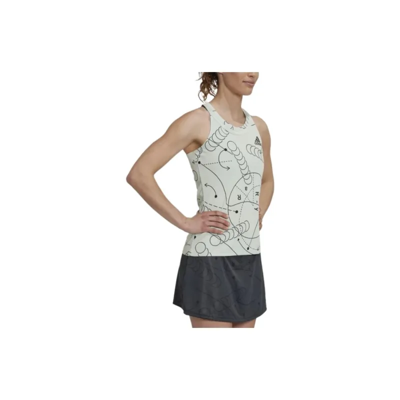 Adidas Tank Tops Women's Linen Green-3