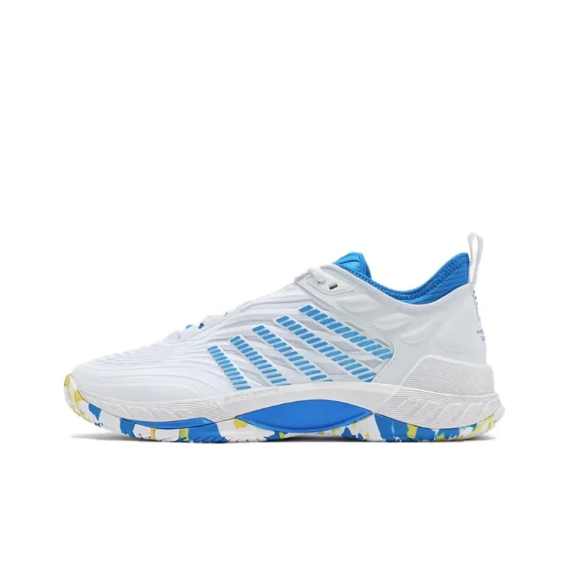 KSWISS Low Top Tennis Shoes Men's White Blue-0