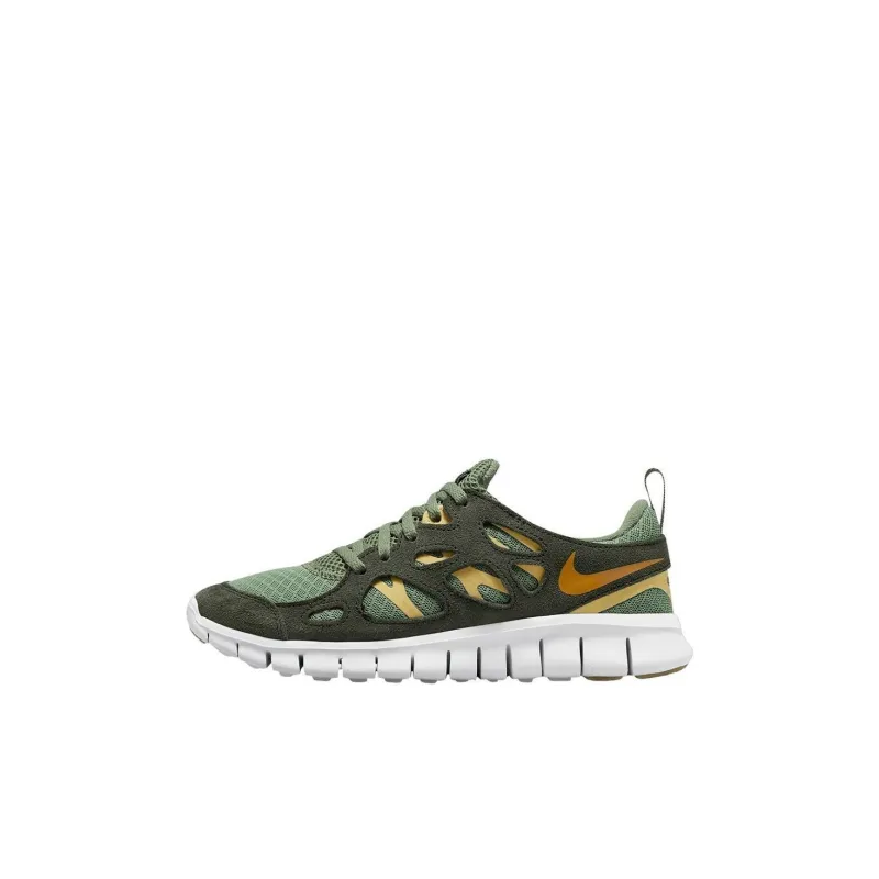 Nike Free Run 2 GS 'Oil Green Wheat Gold'-0