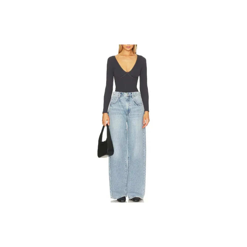 FREE PEOPLE Bodysuits Women's Gray-1