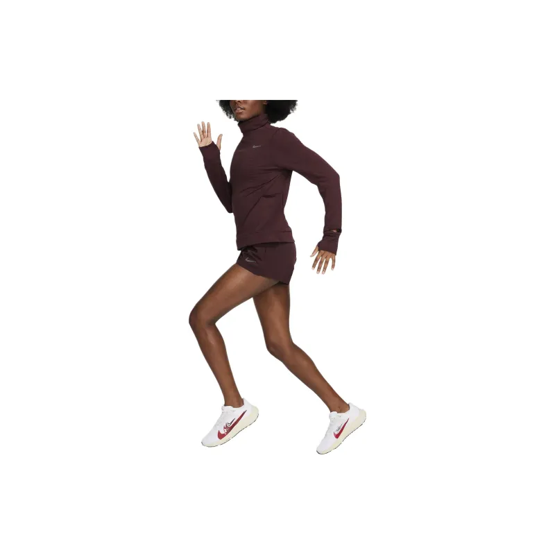 Nike Therma FIT T Shirt Women's Burgundy-2