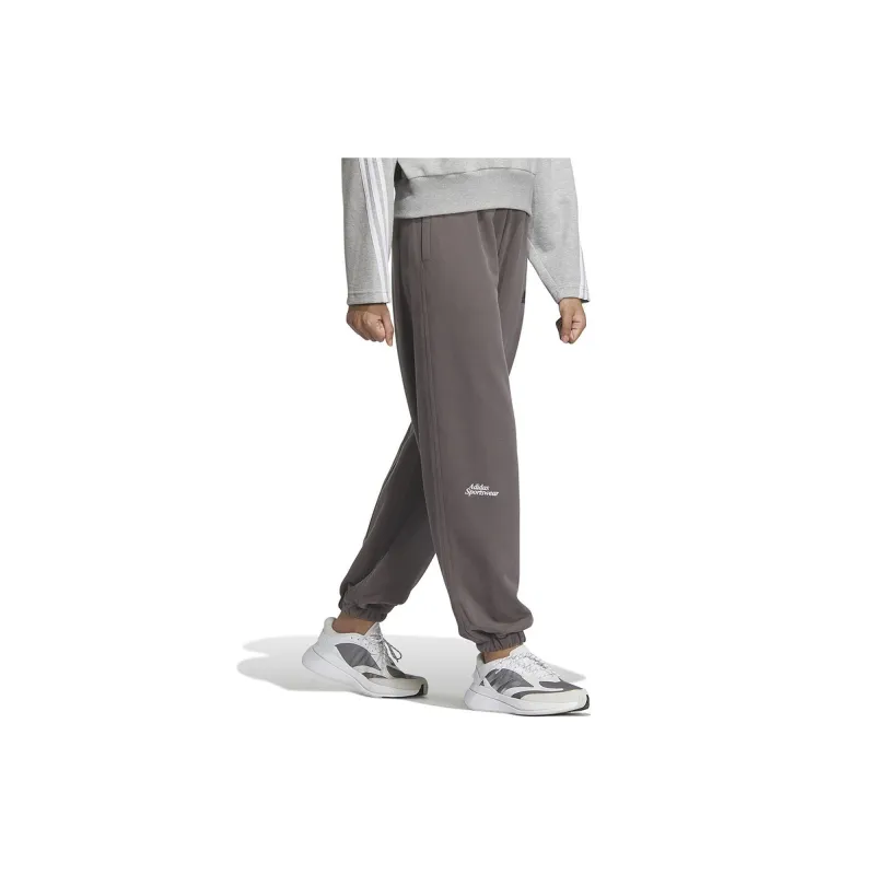 Adidas Knitted Sports Pants Women's Gray-3