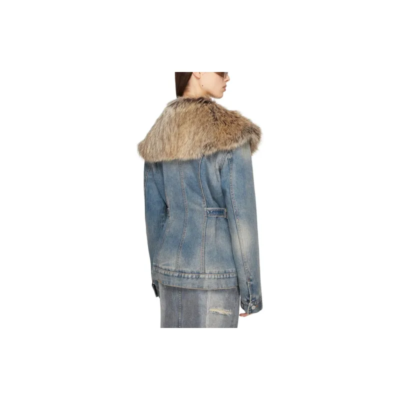 Acne Studios SS24 Puffer Jacket Women's Medium Blue-2