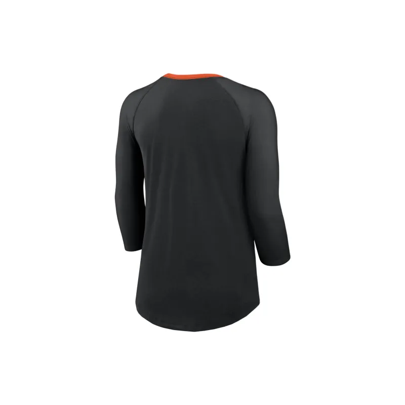 Nike Cincinnati Bengals Women's Nike Nfl 3/4 Sleeve T Shirt-1
