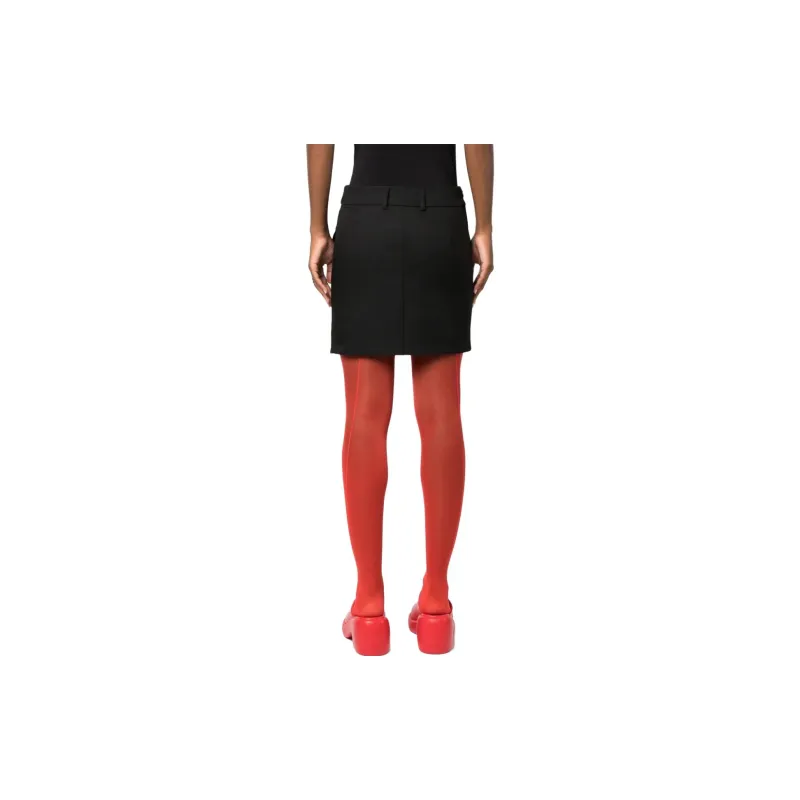OFF WHITE High Waisted Tailored Mini Skirt-2