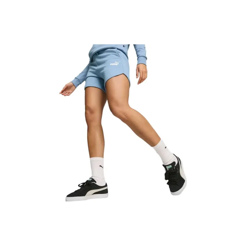 PUMA Essentials+ Essentials High Waist Casual Shorts Women's Blue-2