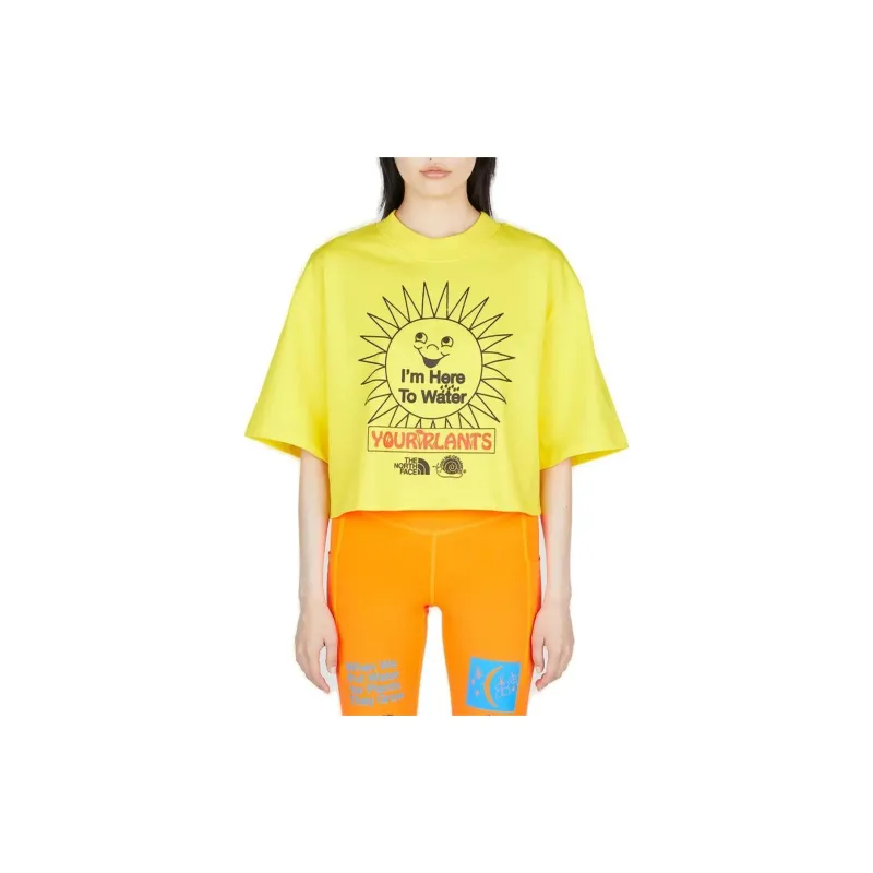 THE NORTH FACE X Online Ceramics Graphic-Printed Cropped T-Shirt-1