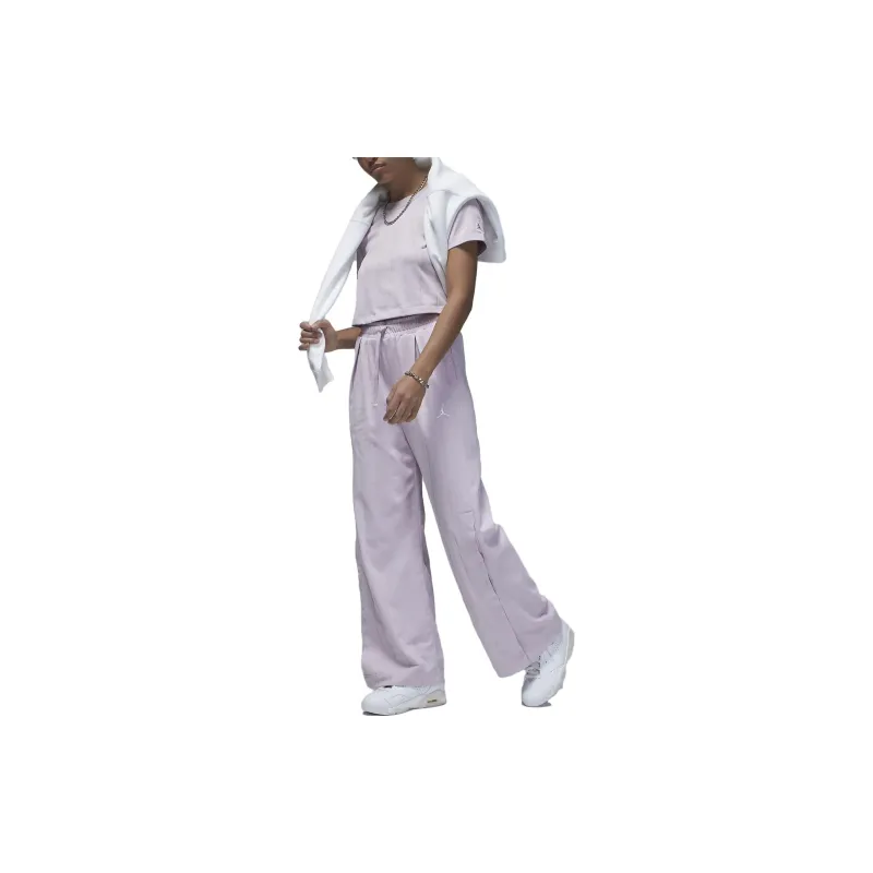 Jordan Knitted Sweatpants Women's Light Purple-1