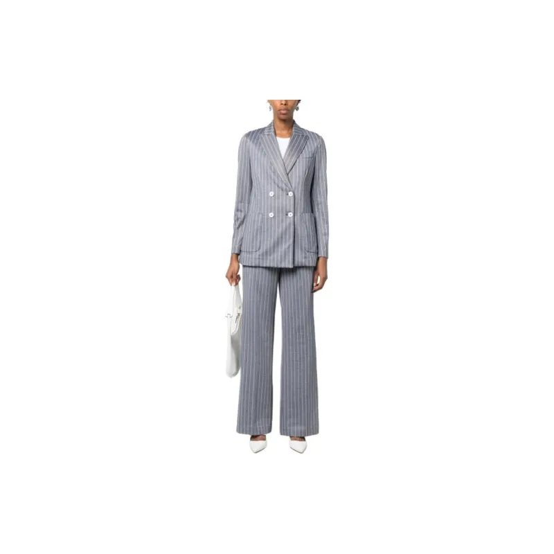 Circolo 1901 Pinstripe pattern Double breasted Blazer-2